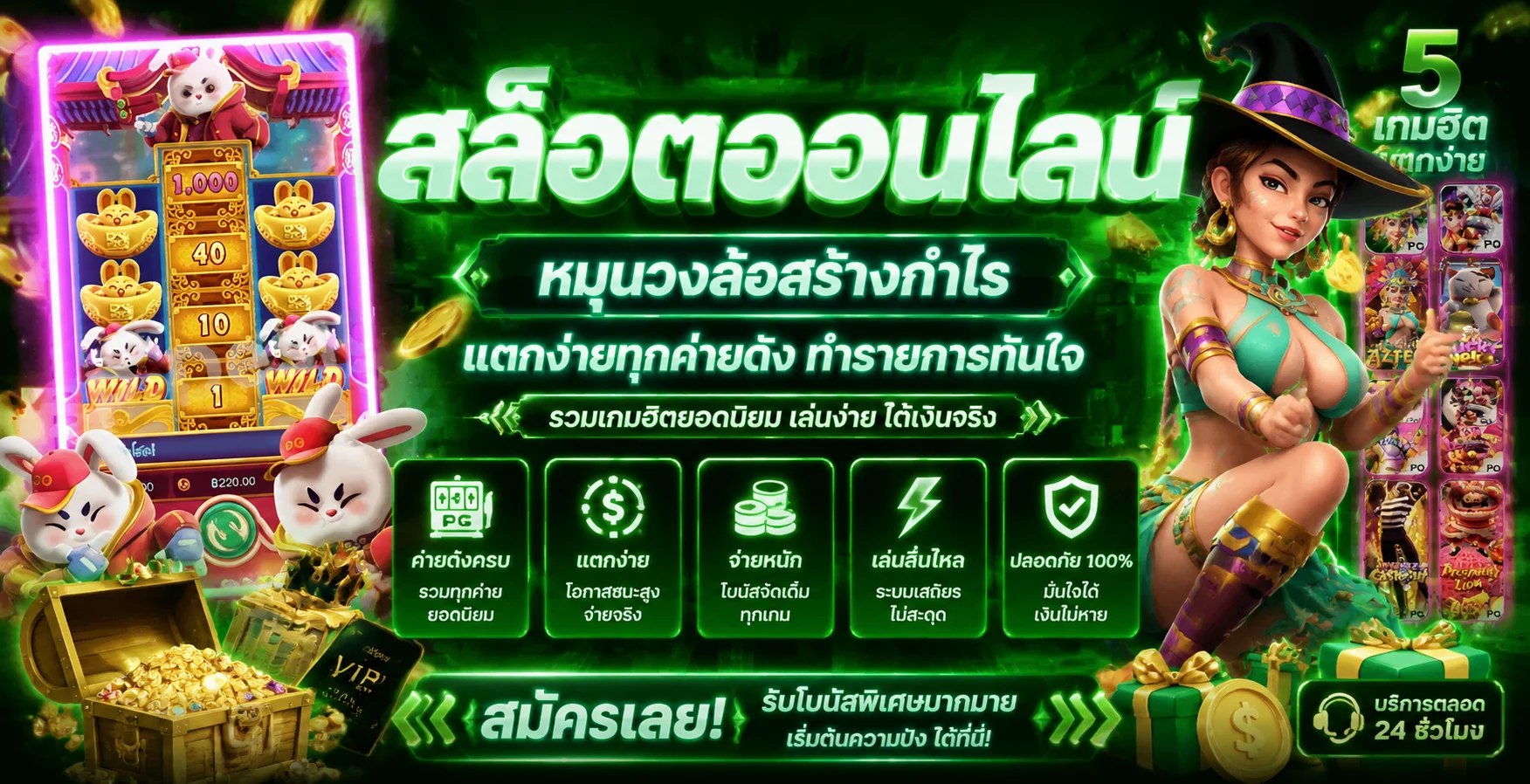 รวมค่ายสล็อตออนไลน์ยอดนิยมบน Aufoo ทั้ง PG Pragmatic Play และ JILI